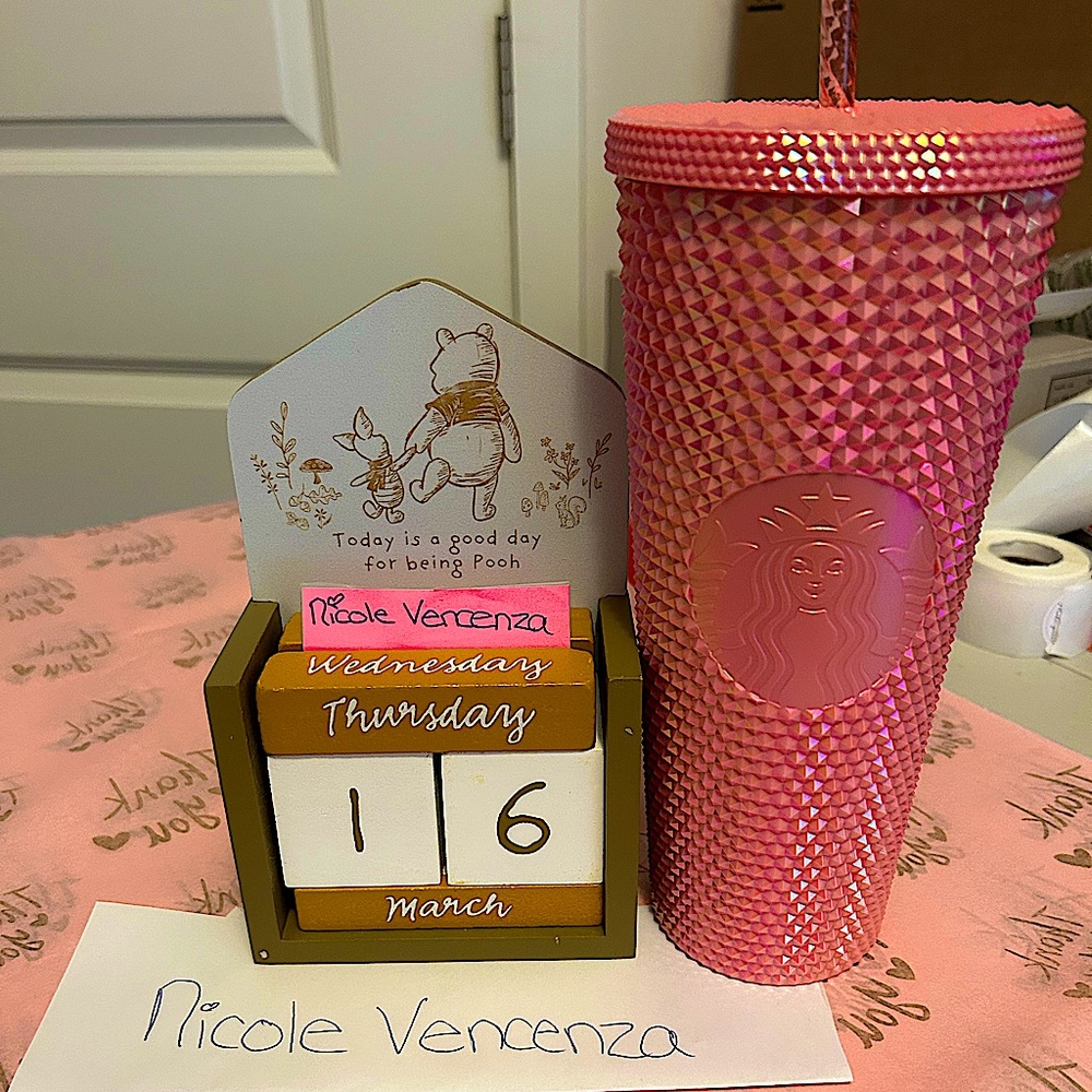 Starbucks Philippines Exclusive Bubblegum Studded Venti Tumbler - BNWT